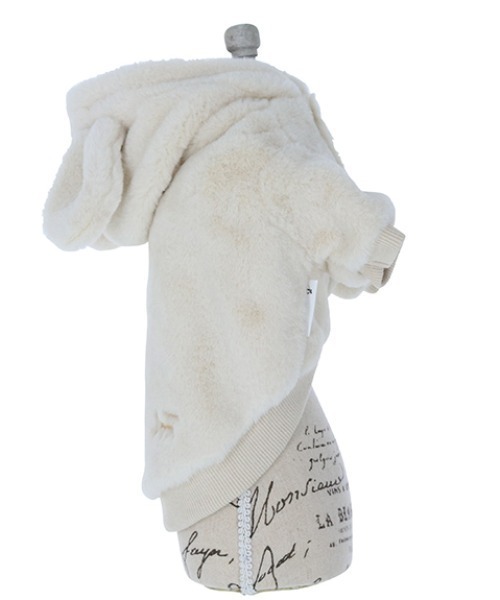 ROPE' PICNIC（ロペピクニック）の「ROPE' PICNIC/うさみみフリースフーディー（ペットウェア・レディース・ベージュ/ホワイト/ピンク・S/M/2M/2L/2XS/XS/L）」の10枚目の写真