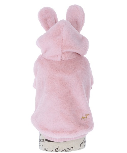 ROPE' PICNIC（ロペピクニック）の「ROPE' PICNIC/うさみみフリースフーディー（ペットウェア・レディース・ベージュ/ホワイト/ピンク・S/M/2M/2L/2XS/XS/L）」の12枚目の写真