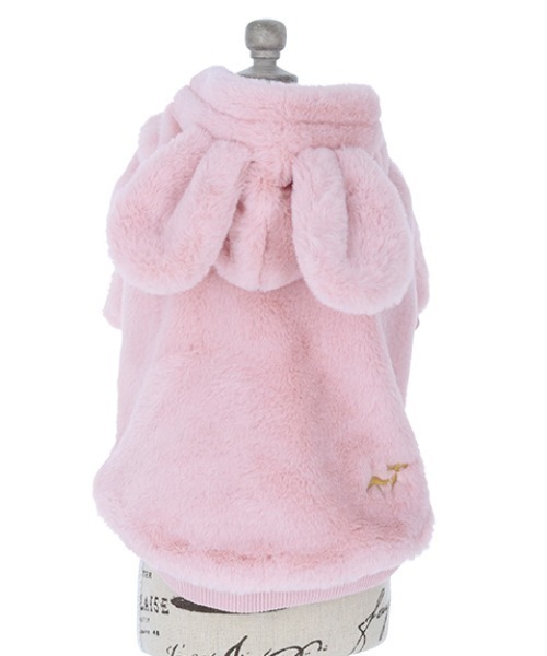 ROPE' PICNIC（ロペピクニック）の「ROPE' PICNIC/うさみみフリースフーディー（ペットウェア・レディース・ベージュ/ホワイト/ピンク・S/M/2M/2L/2XS/XS/L）」の13枚目の写真