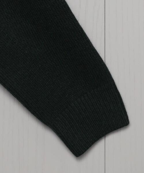 H BEAUTY&YOUTH UNITED ARROWS(エイチビューティーアンドユースユナイテッドアローズ)の「<H>5GAUGE WOOL CASHMERE BALLOON V NECK PULLOVER/ニット(ニット/セーター・メンズ・ダークグリーン/ベージュ・M/S/L)」の10枚目の写真