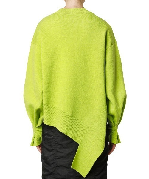 LE CIEL BLEU(ルシェルブルー)の「アシンメトリックヘムニットトップ / Asymmetric Hem Knit Top(ニット/セーター・レディース・オフホワイト/クリアグリーン・36)」の8枚目の写真