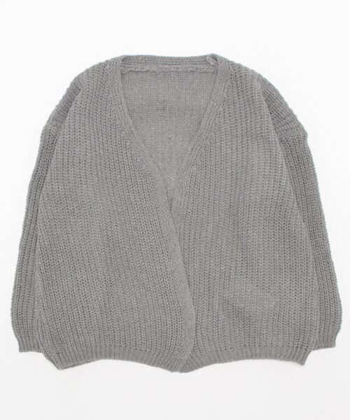 MAISON DE THERESE(メゾン ド テレーズ)の「ルーズシルエットカーディガン(カーディガン/ボレロ・レディース・グレー/ブラック・FREE)」の17枚目の写真