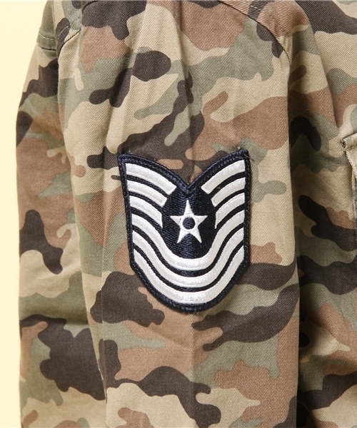 GIORDANO（ジョルダーノ）の「[GIORDANO]ミリタリーシャツ（シャツ/ブラウス・レディース・グリーン/ネイビー/カモフラージュ・FREE）」の8枚目の写真