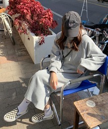 フロントロゴスウェットパーカーワンピース【ZOZOTOWN限定】
