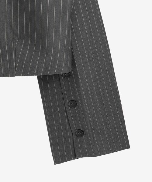 MAJESTIC LEGON(マジェスティックレゴン)の「retroショートジャケット(テーラードジャケット・レディース・ホワイト系その他2/グレー系その他・MEDIUM)」の22枚目の写真