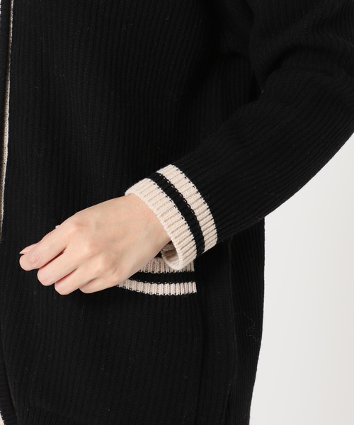 Traditional Weatherwear（トラディショナルウェザーウェア）の「別注【TRADITIONAL WEATHERWEAR】TLDN CRDGN:カーディガン（カーディガン/ボレロ・レディース・ブラック/アイボリー・SMALL）」の22枚目の写真