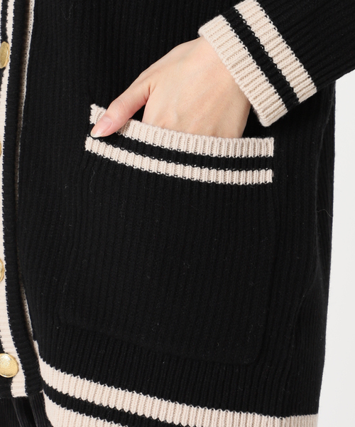 Traditional Weatherwear（トラディショナルウェザーウェア）の「別注【TRADITIONAL WEATHERWEAR】TLDN CRDGN:カーディガン（カーディガン/ボレロ・レディース・ブラック/アイボリー・SMALL）」の18枚目の写真