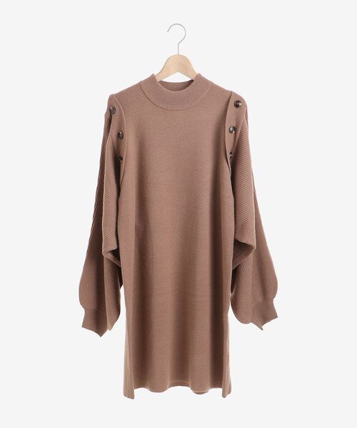 MAJESTIC LEGON（マジェスティックレゴン）の「ボレロセットニットワンピース（ワンピース・レディース・アイボリー/ブラック/モカ・MEDIUM）」の10枚目の写真