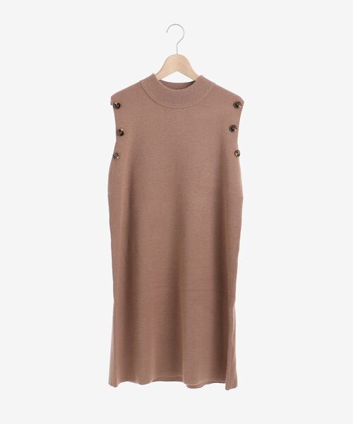 MAJESTIC LEGON（マジェスティックレゴン）の「ボレロセットニットワンピース（ワンピース・レディース・アイボリー/ブラック/モカ・MEDIUM）」の14枚目の写真