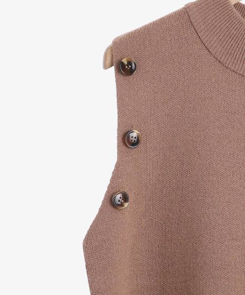 MAJESTIC LEGON（マジェスティックレゴン）の「ボレロセットニットワンピース（ワンピース・レディース・アイボリー/ブラック/モカ・MEDIUM）」の7枚目の写真