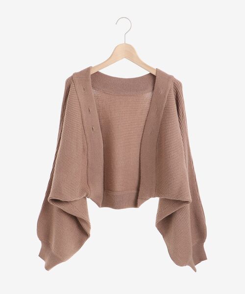 MAJESTIC LEGON（マジェスティックレゴン）の「ボレロセットニットワンピース（ワンピース・レディース・アイボリー/ブラック/モカ・MEDIUM）」の11枚目の写真