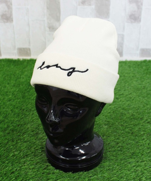 TopIsm（トップイズム）の「ゴルフ刺繍ロゴニット帽子（ゴルフグッズ・メンズ・ホワイト系1/ホワイト系2/ホワイト系3/ブラック系1/ブラック系2/ブラック系3/グレー系1/グレー系2/グレー系3/マスタード/ワインレッド/ターコイズブルー・FREE）」の15枚目の写真