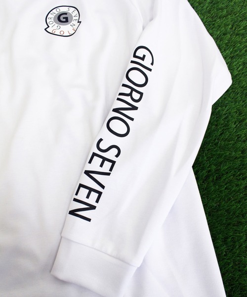 セール】ゴルフ ロゴプリントモックネックシャツ ゴルフウェア 長袖