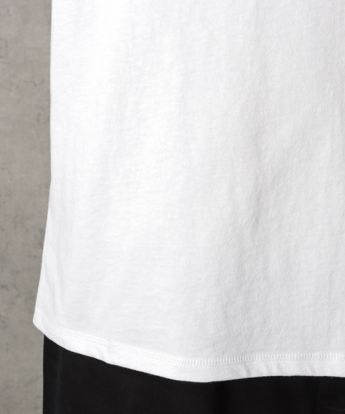 Goodwear(グッドウェア)の「ポケット付き ビッグシルエット 袖リブロングスリーブTシャツ(Tシャツ/カットソー・メンズ・ホワイト/グレー/ブルーグレー/ブラック・L/M/XL)」の13枚目の写真