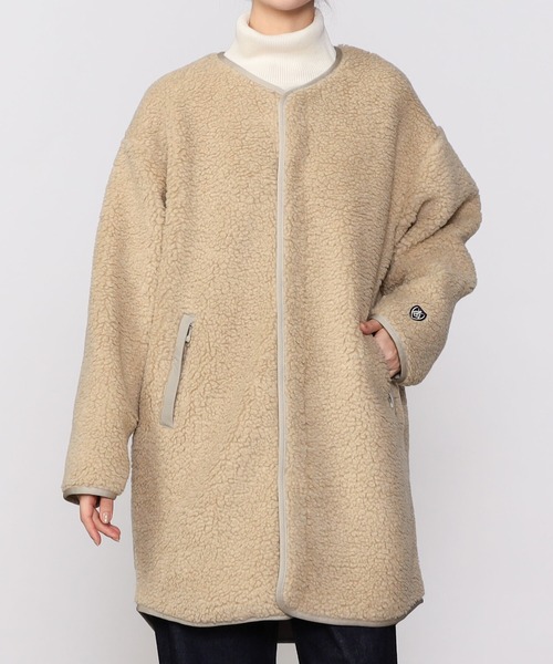 ORCIVAL（オーシバル）の「ORCIVAL | ウールボア カラーレスコート