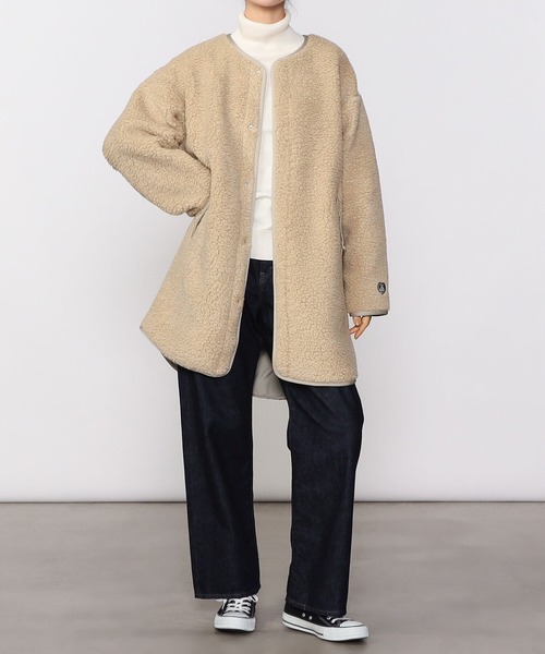 ORCIVAL（オーシバル）の「ORCIVAL | ウールボア カラーレスコート