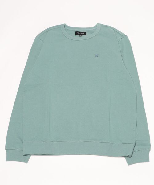 BRIXTON（ブリクストン）の「【BRIXTON】B-SHIELD FT CREW（スウェット・メンズ・ライトカーキ/ライトグリーン/ブラック・LARGE/MEDIUM）」の3枚目の写真