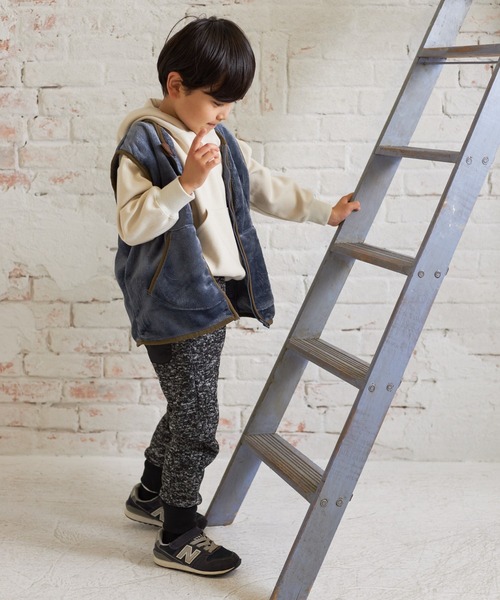 MAKE YOUR DAY（メイクユアデイ）の「裏起毛ニットソージョガーパンツ■80～140cm（その他パンツ・キッズ・ブラック/グリーン/パープル・80/90/100/110/120/130/140）」の6枚目の写真