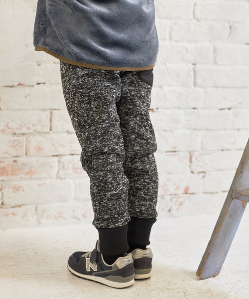 MAKE YOUR DAY（メイクユアデイ）の「裏起毛ニットソージョガーパンツ■80～140cm（その他パンツ・キッズ・ブラック/グリーン/パープル・80/90/100/110/120/130/140）」の5枚目の写真