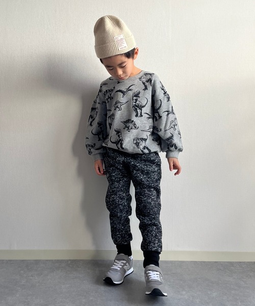 MAKE YOUR DAY（メイクユアデイ）の「裏起毛ニットソージョガーパンツ■80～140cm（その他パンツ・キッズ・ブラック/グリーン/パープル・80/90/100/110/120/130/140）」の21枚目の写真