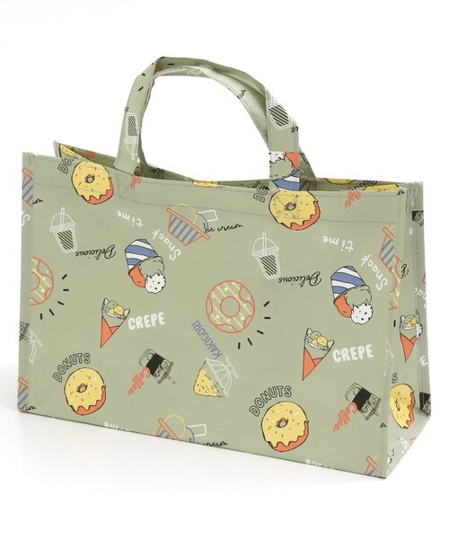 BREEZE（ブリーズ）の「フード柄BAG（エコバッグ/サブバッグ・キッズ・ブラック/ベージュ/グリーン/ピンク・FREE）」の3枚目の写真