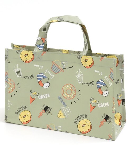 BREEZE（ブリーズ）の「フード柄BAG（エコバッグ/サブバッグ・キッズ・ブラック/ベージュ/グリーン/ピンク・FREE）」の14枚目の写真