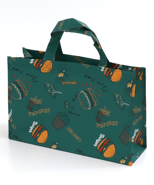 BREEZE（ブリーズ）の「フード柄BAG（エコバッグ/サブバッグ・キッズ・ブラック/ベージュ/グリーン/ピンク・FREE）」の6枚目の写真