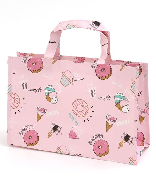 BREEZE（ブリーズ）の「フード柄BAG（エコバッグ/サブバッグ・キッズ・ブラック/ベージュ/グリーン/ピンク・FREE）」の9枚目の写真