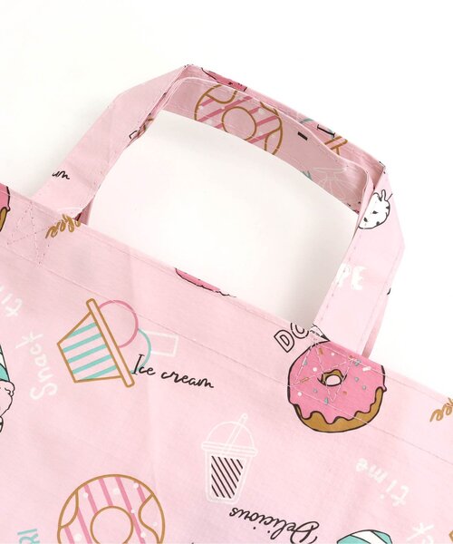 BREEZE（ブリーズ）の「フード柄BAG（エコバッグ/サブバッグ・キッズ・ブラック/ベージュ/グリーン/ピンク・FREE）」の12枚目の写真