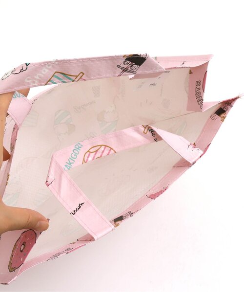 BREEZE（ブリーズ）の「フード柄BAG（エコバッグ/サブバッグ・キッズ・ブラック/ベージュ/グリーン/ピンク・FREE）」の8枚目の写真