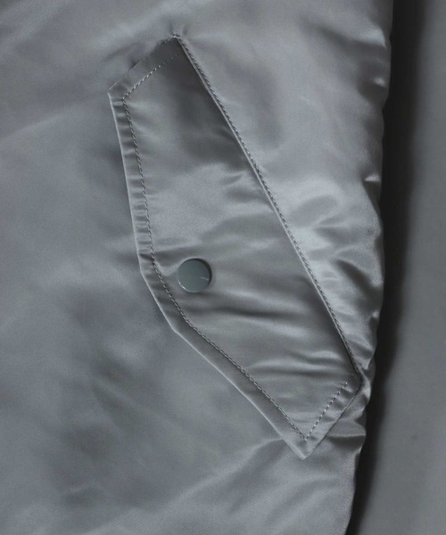 ※ALPHA（アルファ）の「ALPHA/アルファ MA-1 JAPAN SPEC フライトジャケット（MA-1・メンズ・ブラック/モスグリーン/チャコール/シルバー/ネイビー/ブラウン・M/L/XL）」の18枚目の写真