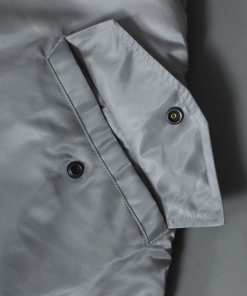 ※ALPHA（アルファ）の「ALPHA/アルファ MA-1 JAPAN SPEC フライトジャケット（MA-1・メンズ・ブラック/モスグリーン/チャコール/シルバー/ネイビー/ブラウン・M/L/XL）」の19枚目の写真