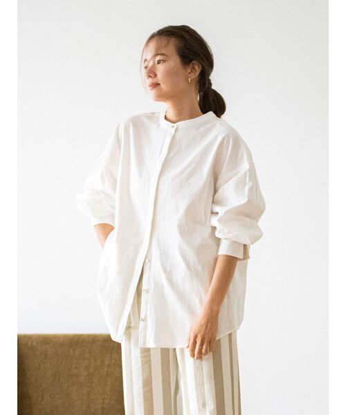 Ungrid(アングリッド)の「レースアップ2wayデザインシャツ(シャツ/ブラウス・レディース・ブラック/オフホワイト/オレンジ・FREE)」の8枚目の写真