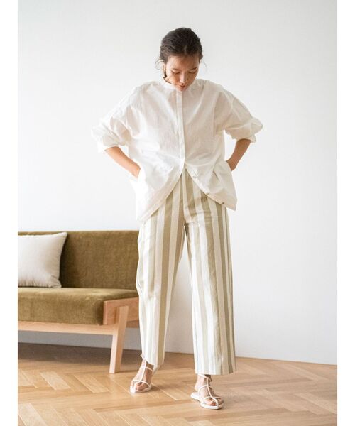 Ungrid(アングリッド)の「レースアップ2wayデザインシャツ(シャツ/ブラウス・レディース・ブラック/オフホワイト/オレンジ・FREE)」の12枚目の写真