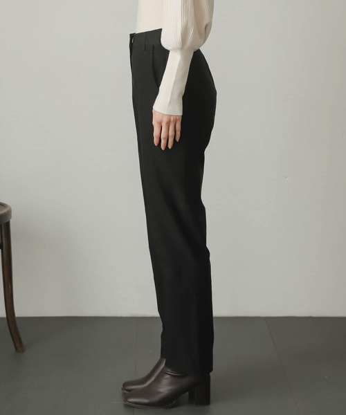 SENSE OF PLACE by URBAN RESEARCH（センスオブプレイスバイアーバンリサーチ）の「『Tallサイズあり』ウラキモウストレッチスリムテーパードパンツ（スラックス・レディース・ブラック/グリーン/アイボリー・TALL/X-SMALL/MEDIUM/SMALL/LARGE）」の16枚目の写真