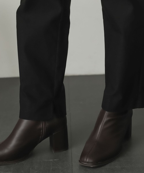 SENSE OF PLACE by URBAN RESEARCH（センスオブプレイスバイアーバンリサーチ）の「『Tallサイズあり』ウラキモウストレッチスリムテーパードパンツ（スラックス・レディース・ブラック/グリーン/アイボリー・TALL/X-SMALL/MEDIUM/SMALL/LARGE）」の12枚目の写真