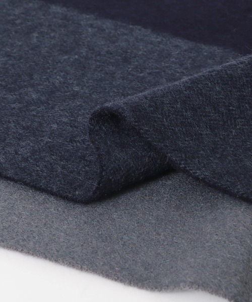 URBAN RESEARCH DOORS（アーバンリサーチドアーズ）の「カシミヤブレンド パネルマフラー（マフラー・メンズ・ブラウン/カーキ/ブルー/チャコールグレー・-）」の17枚目の写真