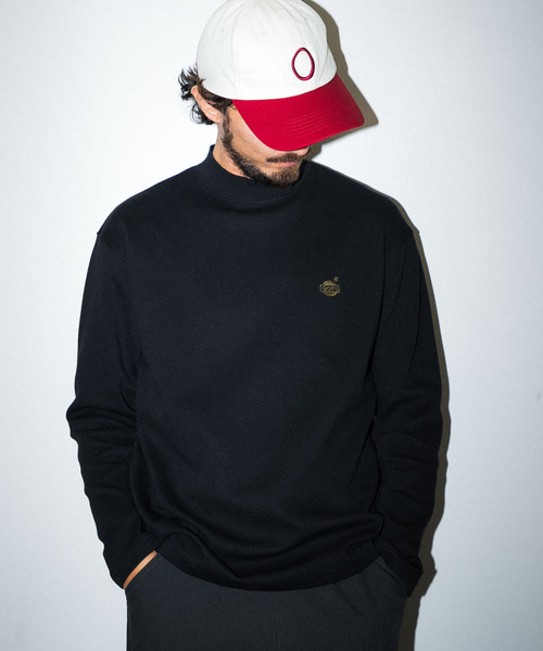 URBAN RESEARCH Sonny Label（アーバンリサーチサニーレーベル）の「OOPS　ミラノリブモックネックロンTシャツ（Tシャツ/カットソー・メンズ・マスタード/オフホワイト/ブラック・LARGE/MEDIUM）」の9枚目の写真