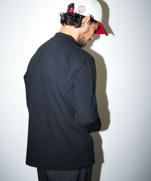 URBAN RESEARCH Sonny Label（アーバンリサーチサニーレーベル）の「OOPS　ミラノリブモックネックロンTシャツ（Tシャツ/カットソー・メンズ・マスタード/オフホワイト/ブラック・LARGE/MEDIUM）」の13枚目の写真