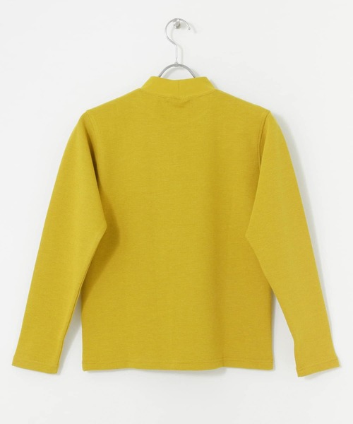 URBAN RESEARCH Sonny Label（アーバンリサーチサニーレーベル）の「OOPS　ミラノリブモックネックロンTシャツ（Tシャツ/カットソー・メンズ・マスタード/オフホワイト/ブラック・LARGE/MEDIUM）」の7枚目の写真