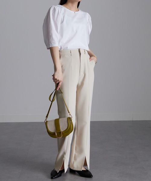 ナゴンスタンス　サークルスリットパンツ nagonstans ナゴンスタンス サークルスリットパンツ 黒 S - メルカリ