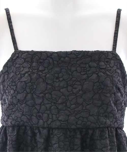 clear（クリア）の「ふくれJQロングキャミワンピース（ワンピース・レディース・ブラック/ベージュ/ピンク・F）」の8枚目の写真