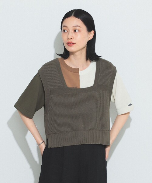 BEAMS BOY（ビームスボーイ）の「BEAMS BOY / ソロテックス（R） ミリタリーベスト（ベスト・レディース・オフホワイト/オリーブ・ONE SIZE）」の8枚目の写真