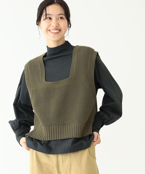 BEAMS BOY（ビームスボーイ）の「BEAMS BOY / ソロテックス（R） ミリタリーベスト（ベスト・レディース・オフホワイト/オリーブ・ONE SIZE）」の12枚目の写真