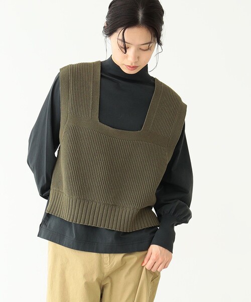 BEAMS BOY（ビームスボーイ）の「BEAMS BOY / ソロテックス（R） ミリタリーベスト（ベスト・レディース・オフホワイト/オリーブ・ONE SIZE）」の13枚目の写真