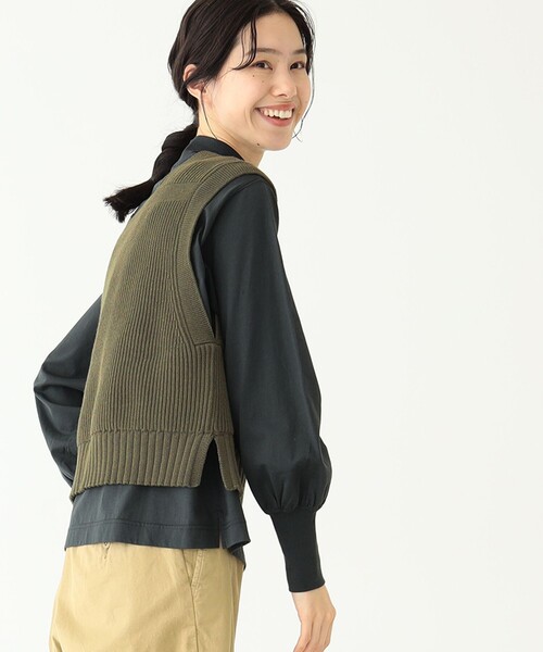 BEAMS BOY（ビームスボーイ）の「BEAMS BOY / ソロテックス（R） ミリタリーベスト（ベスト・レディース・オフホワイト/オリーブ・ONE SIZE）」の14枚目の写真
