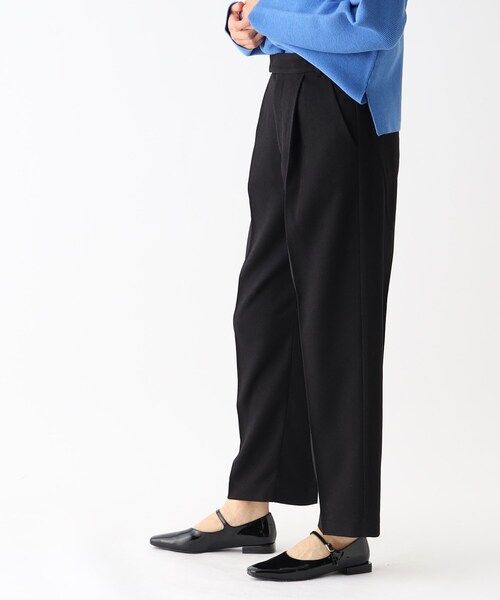 OPAQUE.CLIP（オペークドットクリップ）の「◆メランジツイルテーパードパンツ（その他パンツ・レディース・ブラック/ブラウン系その他/サンドベージュ・38/40/42/34/36）」の14枚目の写真