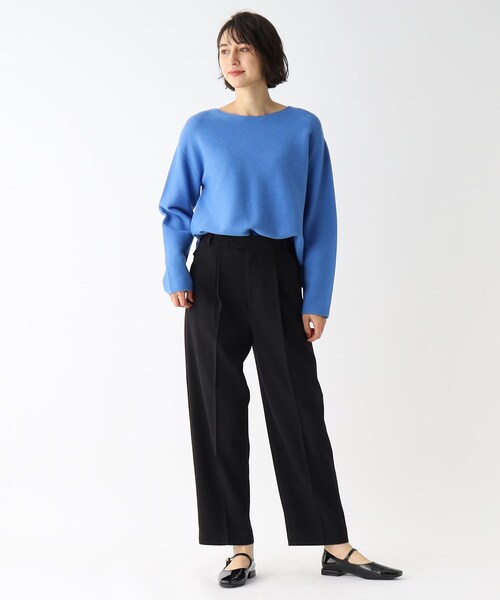 OPAQUE.CLIP（オペークドットクリップ）の「◆メランジツイルテーパードパンツ（その他パンツ・レディース・ブラック/ブラウン系その他/サンドベージュ・38/40/42/34/36）」の8枚目の写真