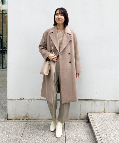 OPAQUE.CLIP（オペークドットクリップ）の「◆メランジツイルテーパードパンツ（その他パンツ・レディース・ブラック/ブラウン系その他/サンドベージュ・38/40/42/34/36）」の17枚目の写真