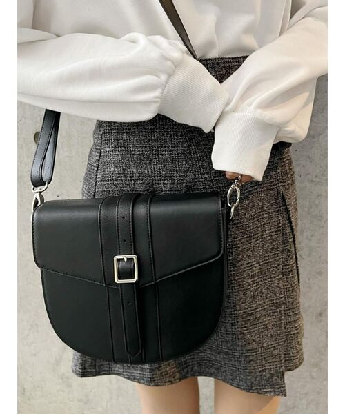 EATME（イートミー）の「ベルテッドフラップバッグ（ショルダーバッグ・レディース・ピンク/ブラック・FREE）」の12枚目の写真